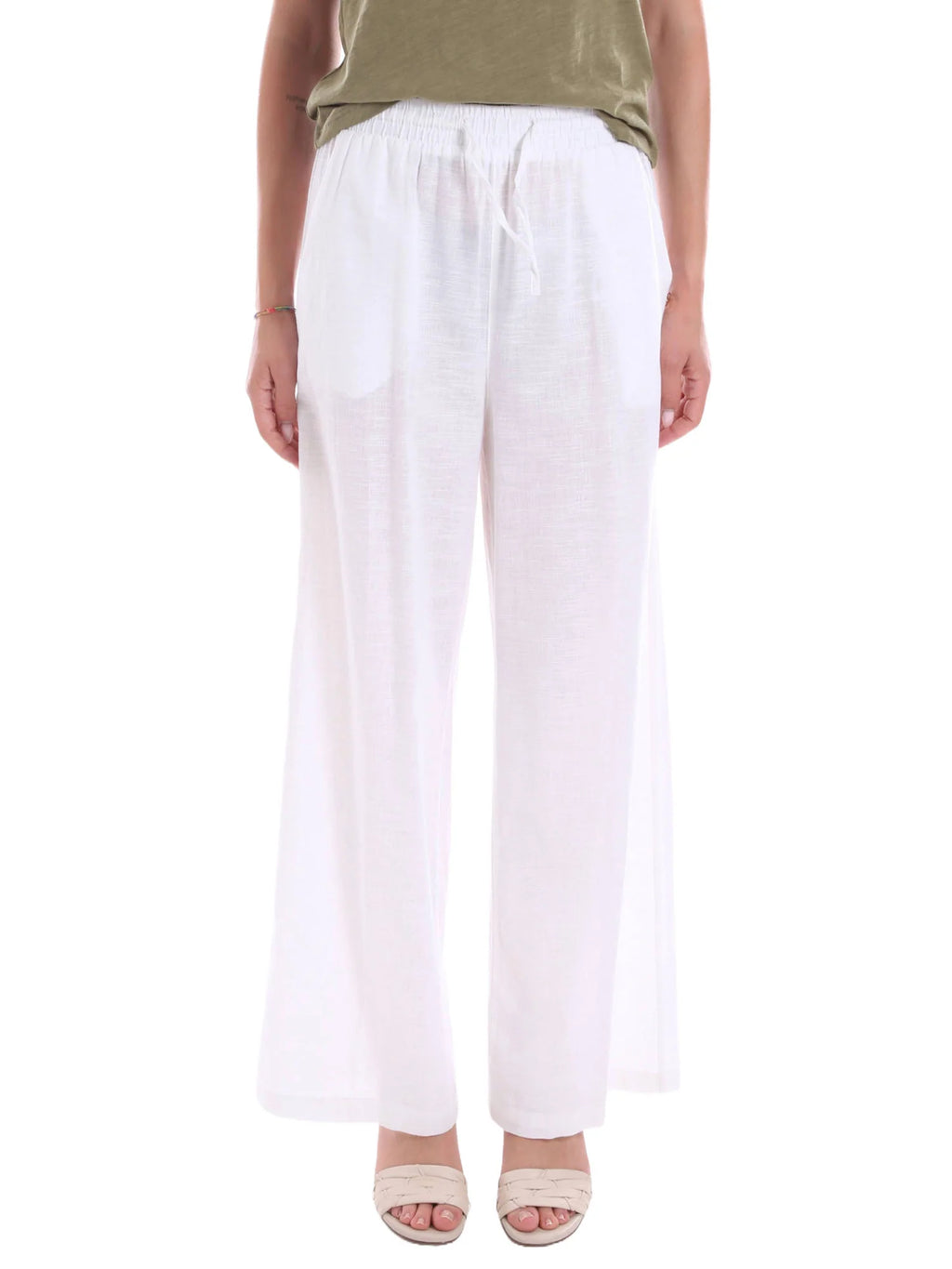 Casual, Cool Linen Palazzo Pants