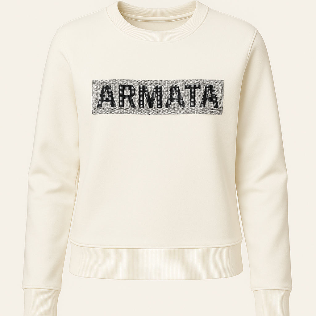 Felpa Donna Armata di Mare con Logo Strass