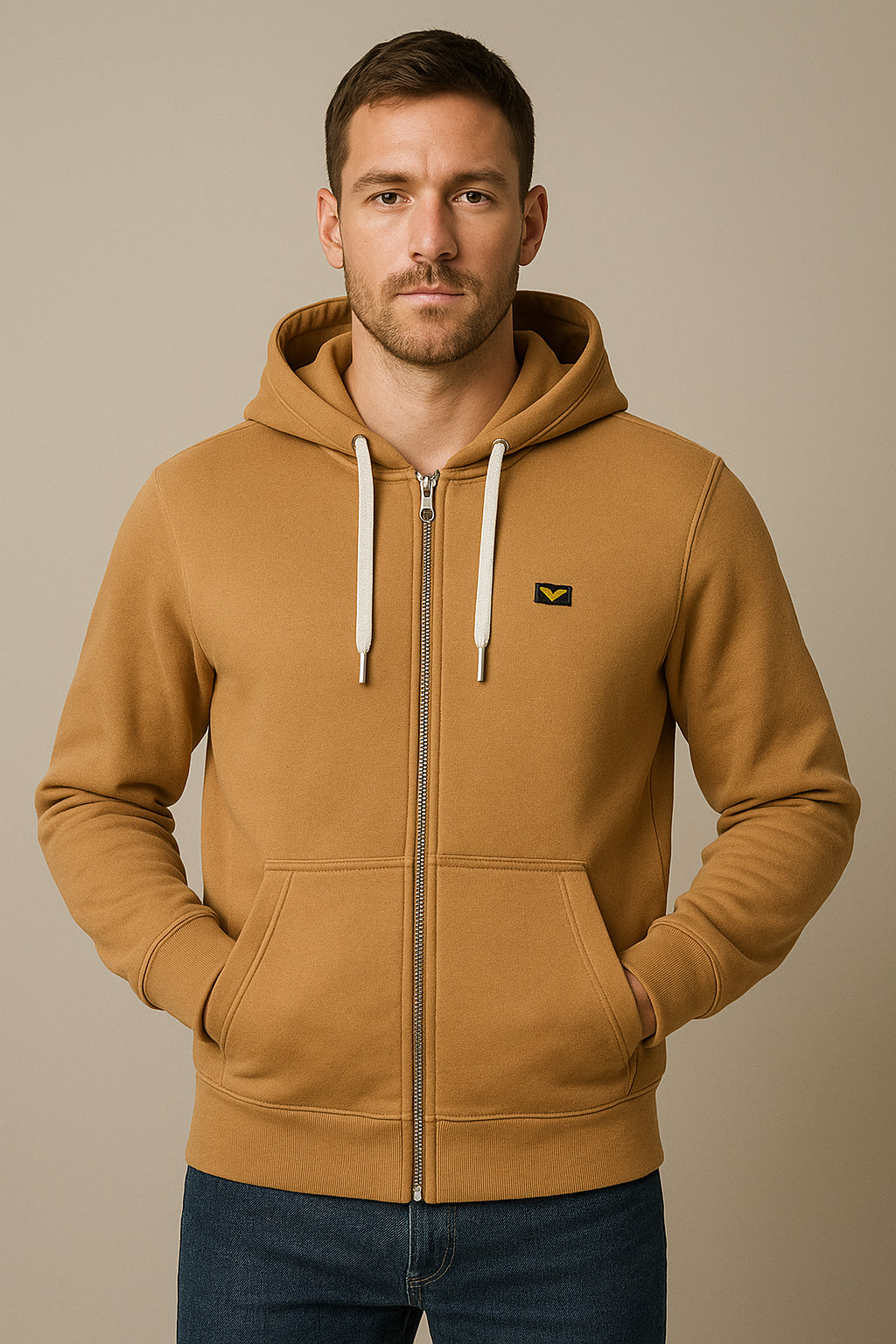 Felpa con Cappuccio Zip Armata di Mare