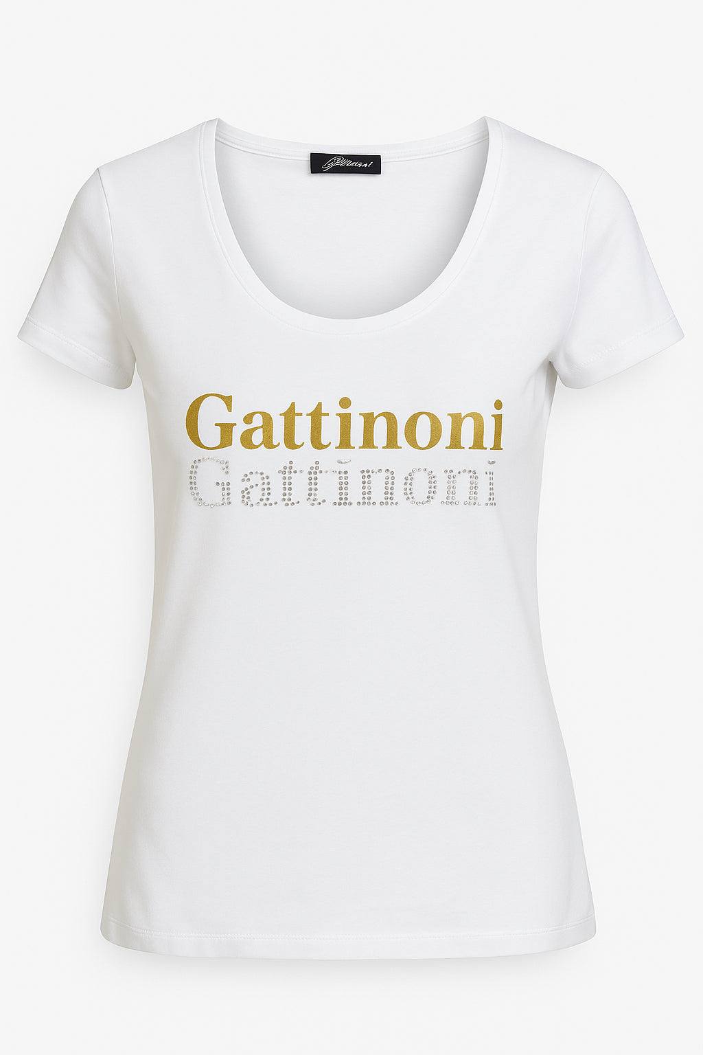 T-shirt Gattinoni Donna con Doppio Logo