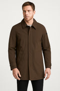 Herren-Trenchcoat elegant mit leichter Fütterung und wasserdichtem Design