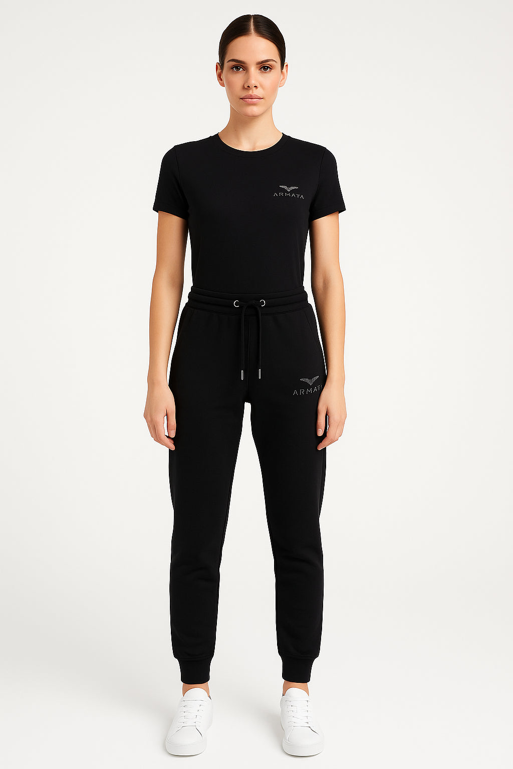 Pantalone Jogger Donna Logo Strass  Armata di Mare