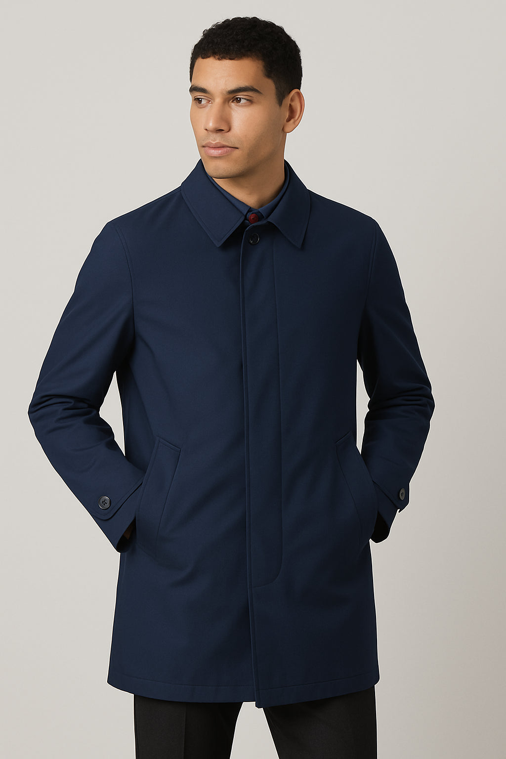 Trench Uomo Elegante Antivento
