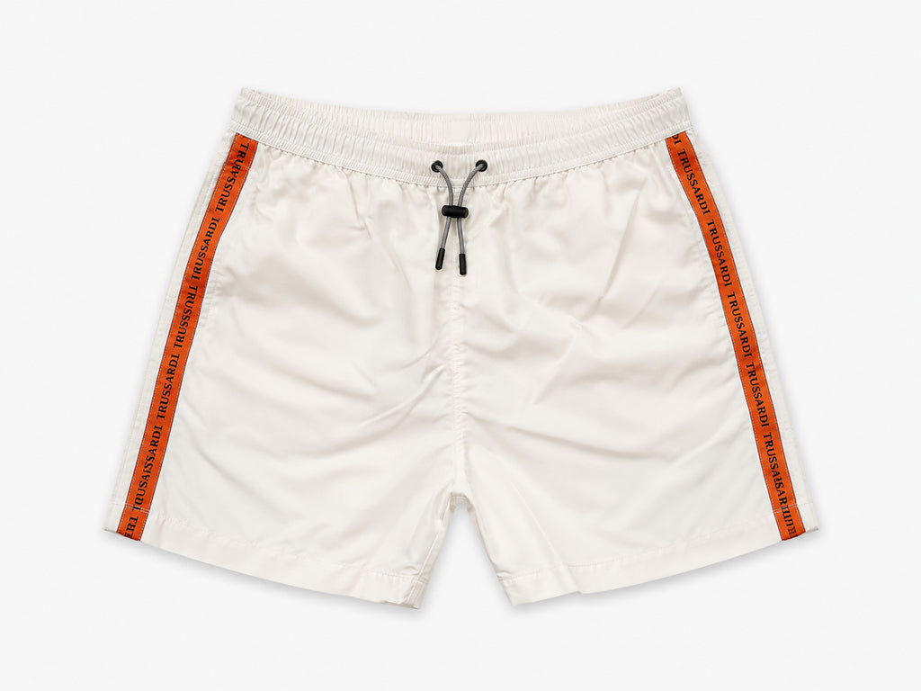 Costume Mare Trussardi Uomo Nero con Banda Laterale