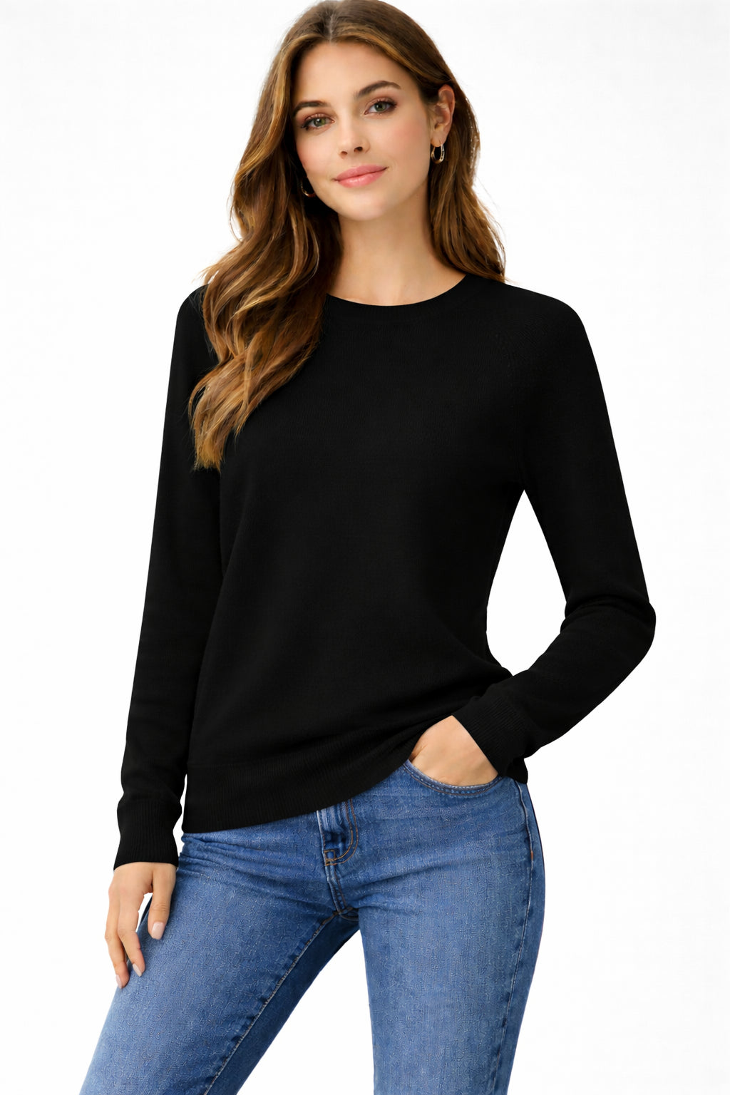 Yes Zee Maglia Donna Girocollo Simple