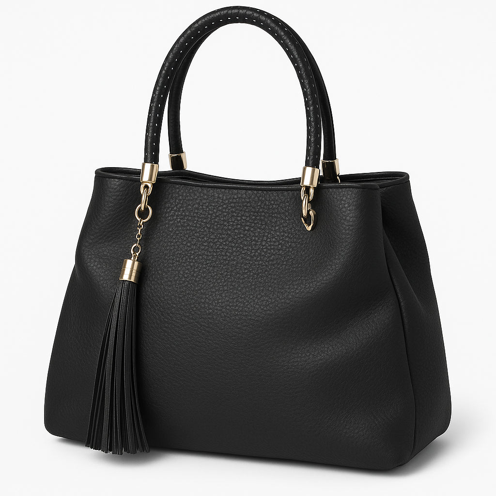 Borsa a Mano Donna in Ecopelle con Frange