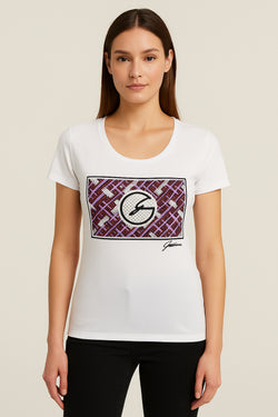 Gattinoni Damen T-Shirt Geometrisch