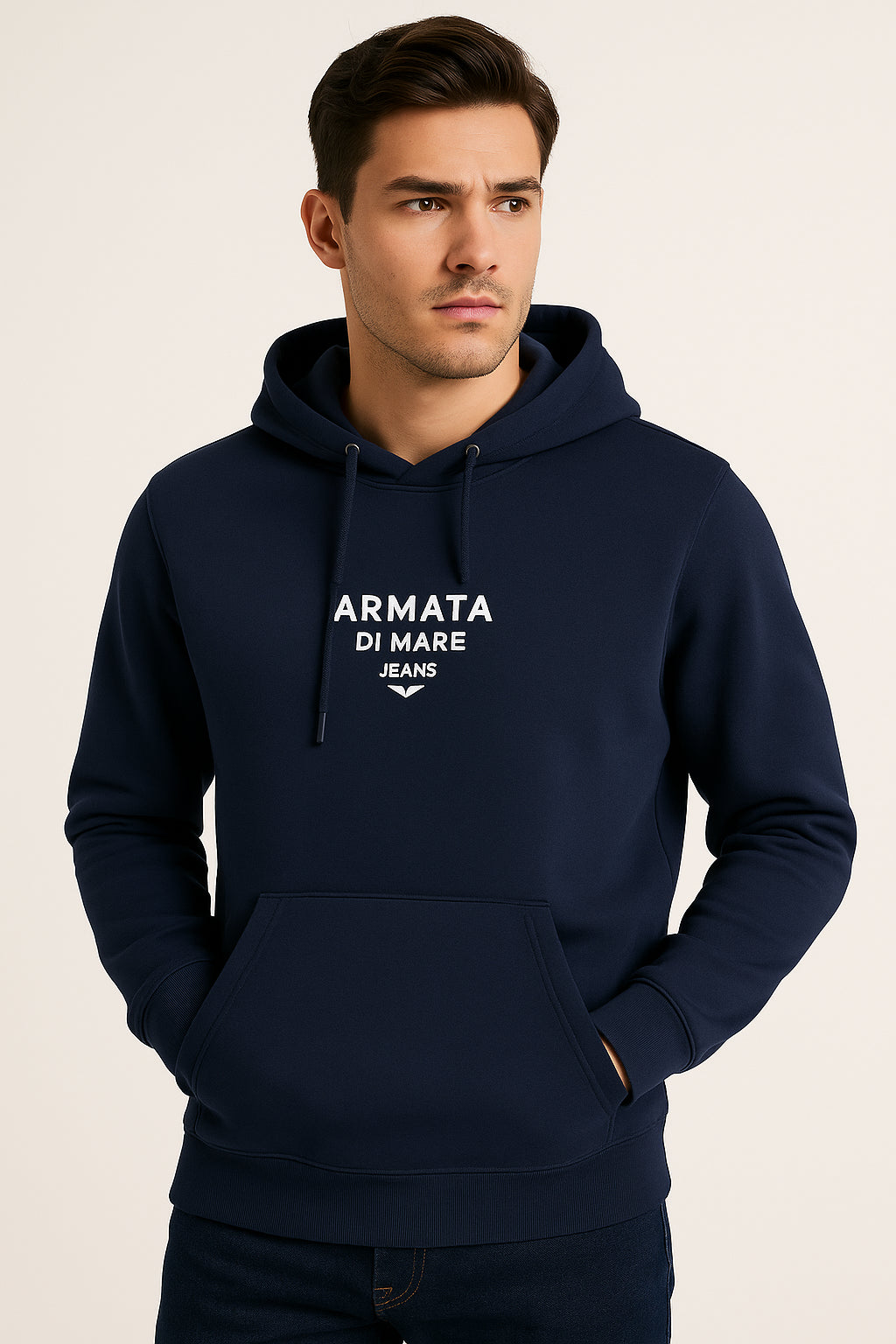 Felpa con Cappuccio Armata di Mare Jeans