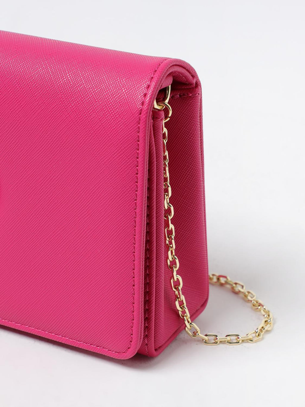 Sac à main bandoulière Moschino lettering en métal doré Lovely Love