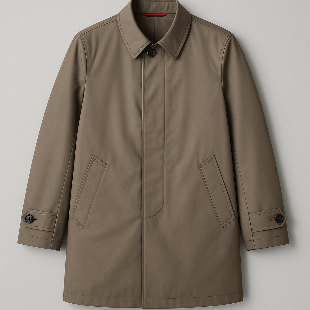 Trench Uomo Elegante Antivento