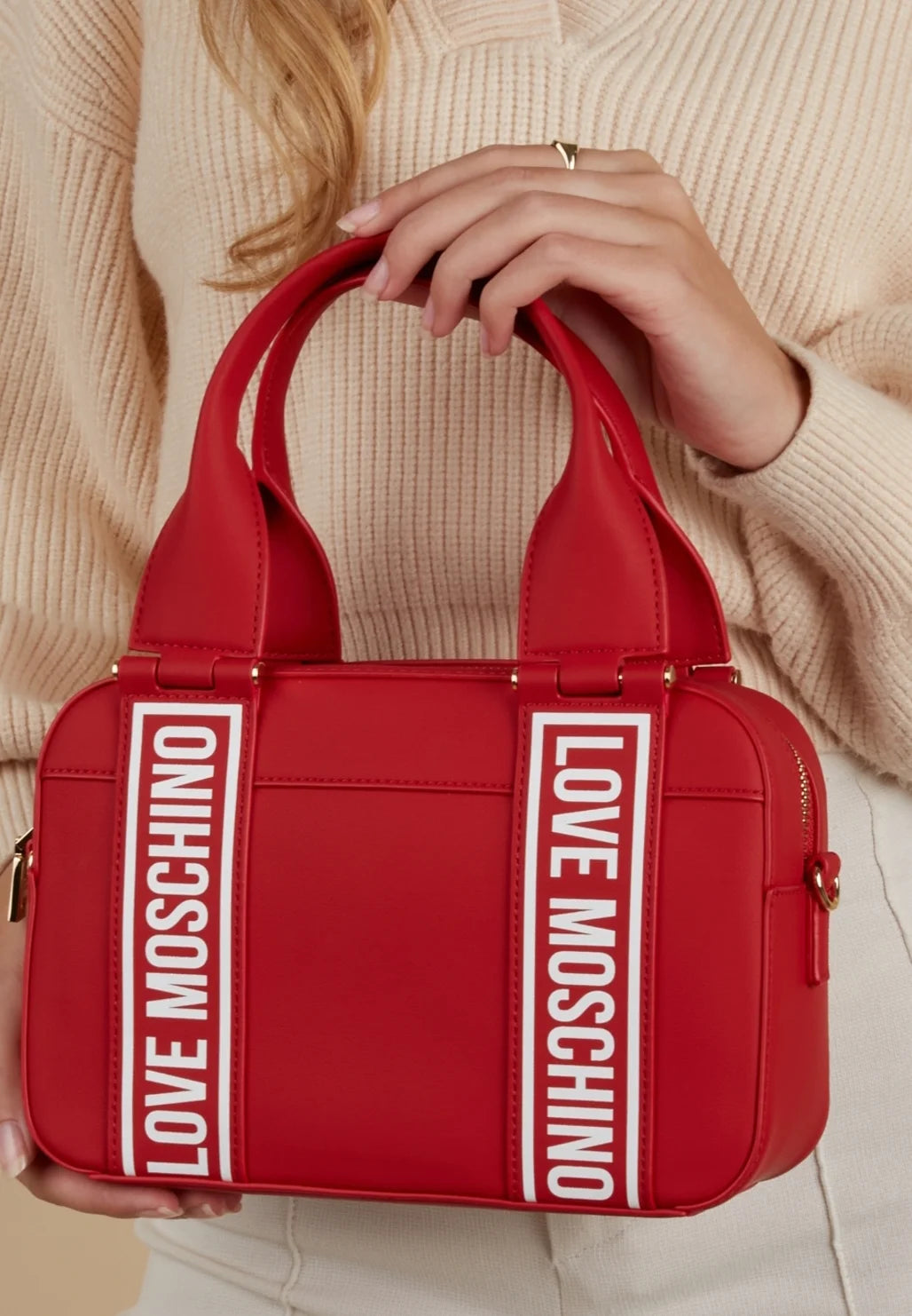 Borsa a ManoLove MoschinoHandbag  Rot