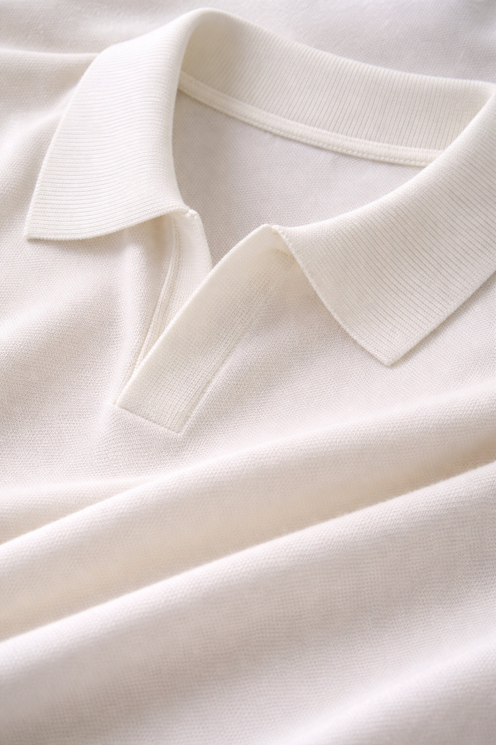 Polo en lin, point Milano, minimal