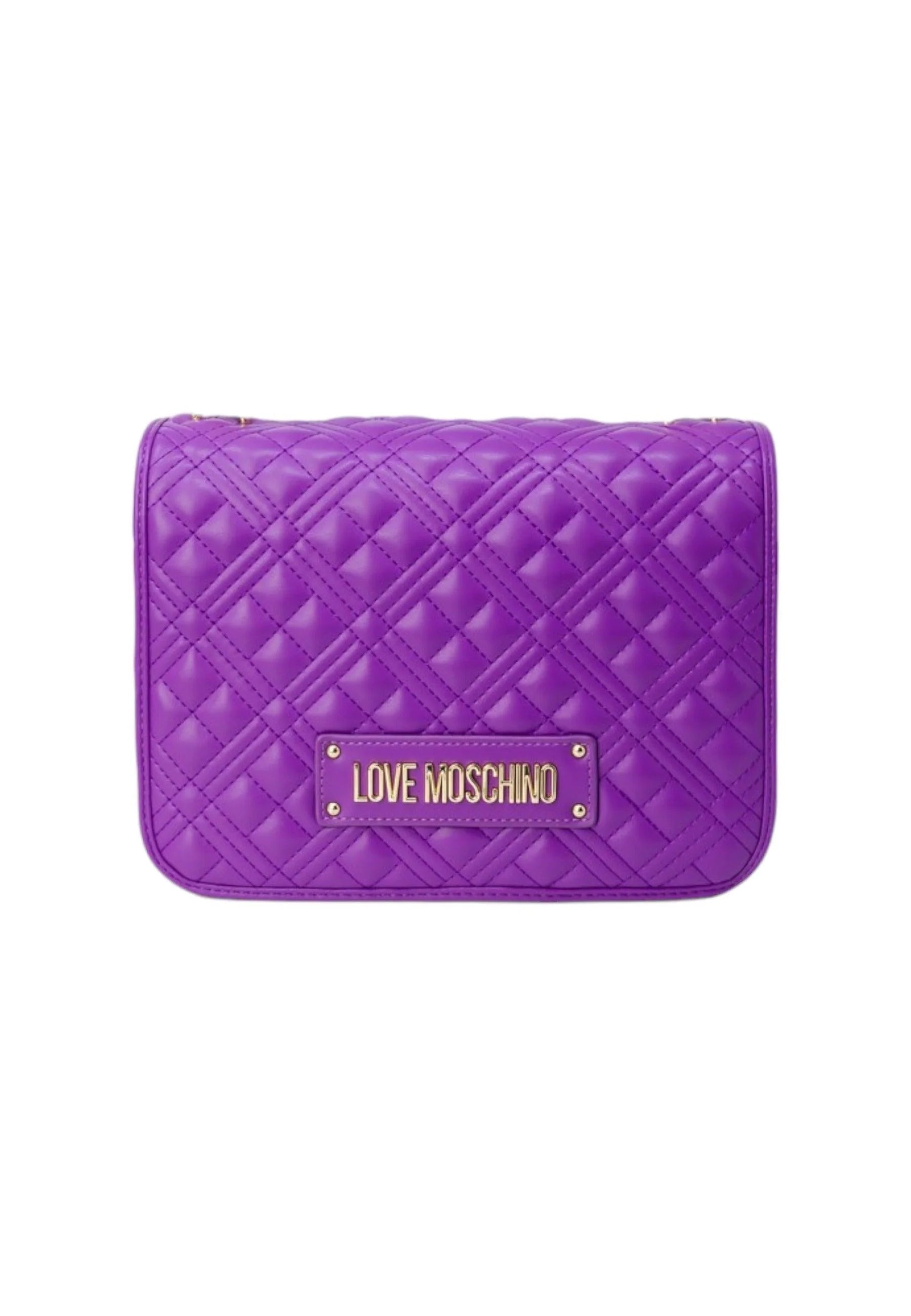 Borsa Donna a Spalla e Tracolla LoveMoschino Shiny Quilted