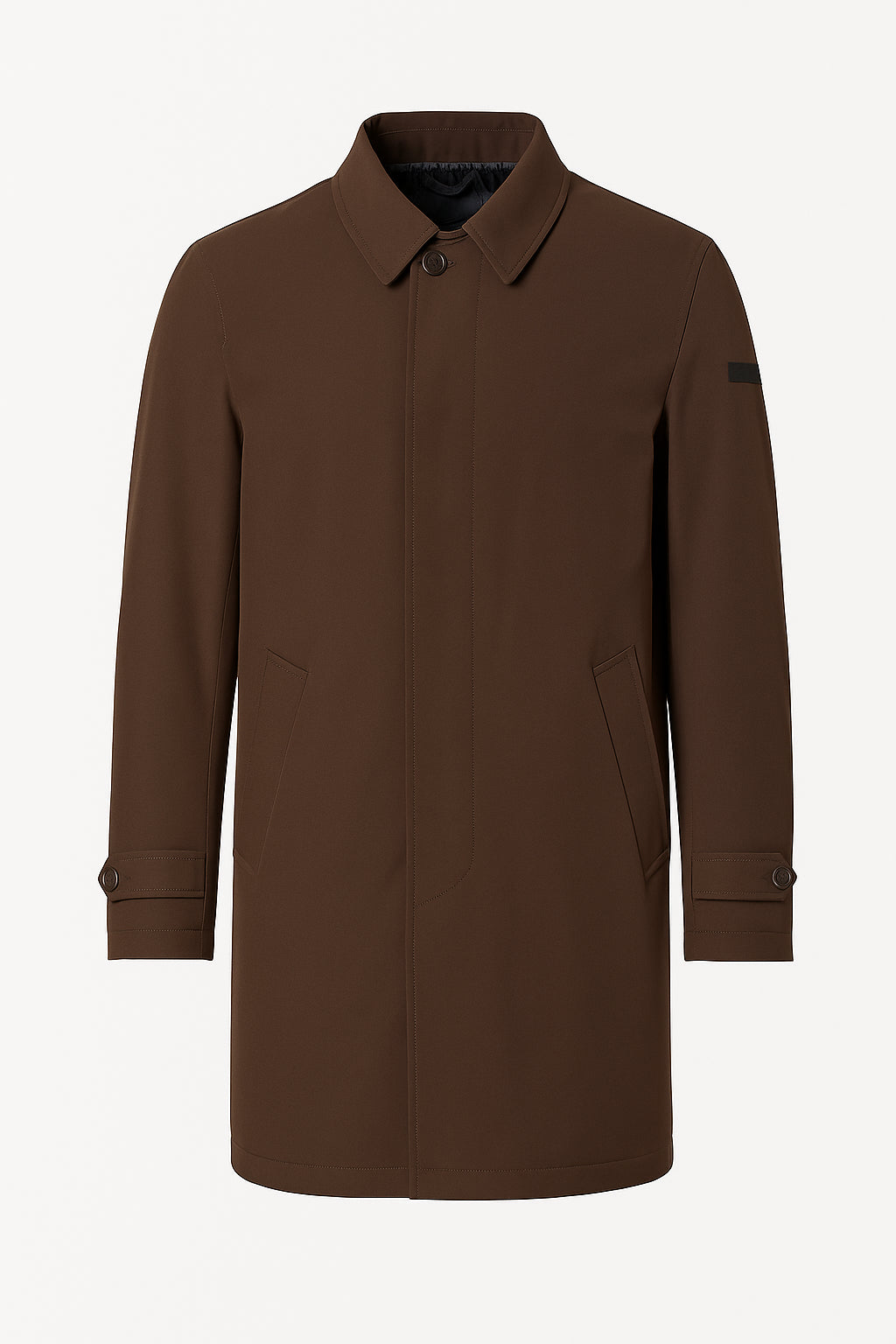 Trench uomo elegante con imbottitura leggera e design impermeabile