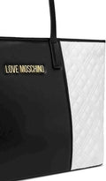 Borsa MoschinoLoveDonna Borsa Quilted Pu Bicolor Off WhiteBlack
