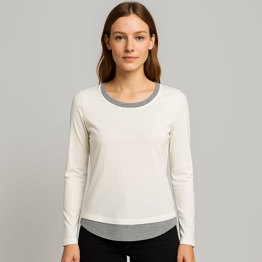 Maglia Donna Bicolore Gattinoni