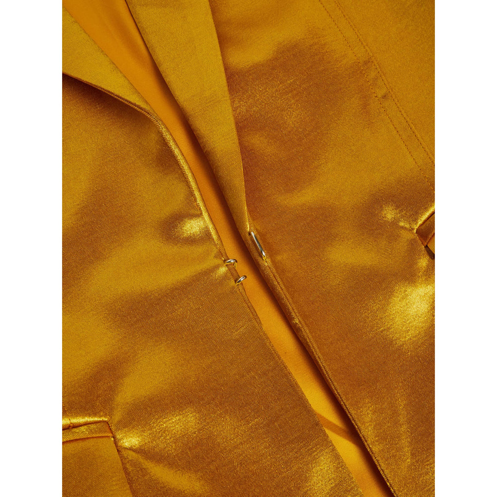 Giacca Donna GuessChampagne Oro Satin  Blazer Elegante Slim Fit