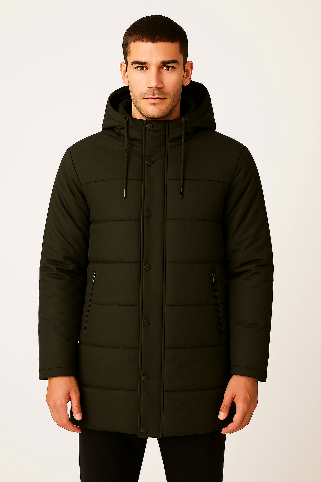 Giubbino Puffer con Cappuccio