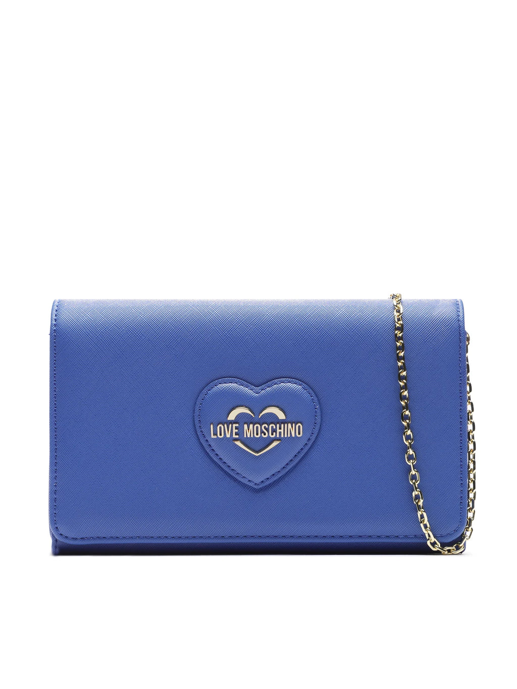 Sac à main bandoulière Moschino lettering en métal doré Lovely Love