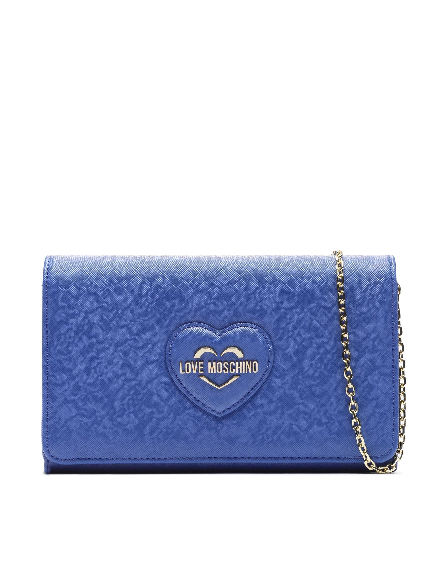 Moschino Lovely Love Gold-Tone Metal Lettering Handbag and Shoulder Bag
