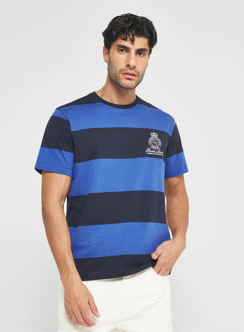 T-shirt Maglia UomoGuessJeans Stripe
Crew  Neck Best