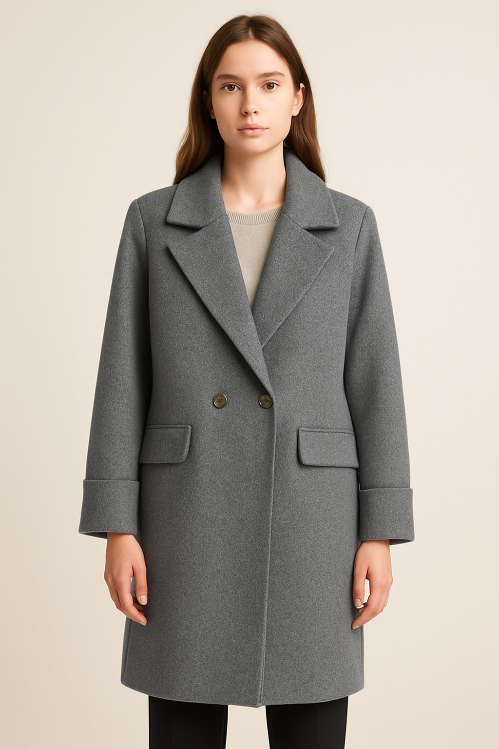 Cappotto Donna Doppiopetto Elegante