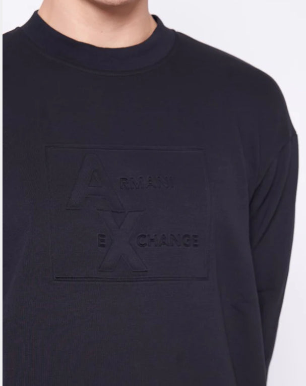 Felpa Girocollo Printer Stamp Logo