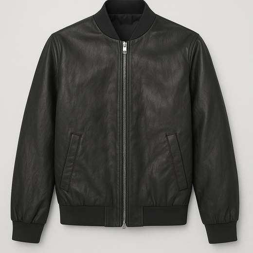 Veste en simili cuir de printemps