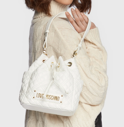 White Bucket Shoulder Bag MoschinolLove