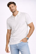 Polo en lin, point Milano, minimal