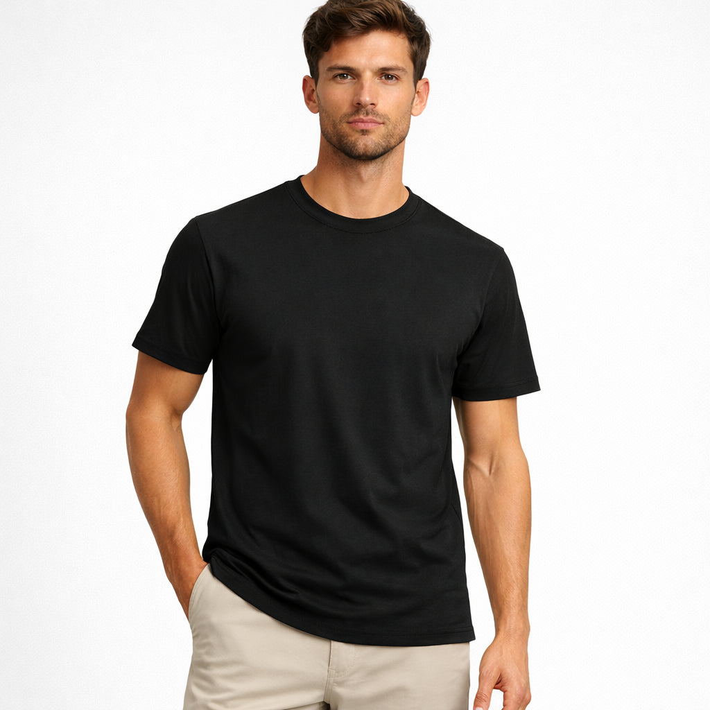 T-Shirt Uomo Fil di Scozia  Girocollo Premium Punto Milano