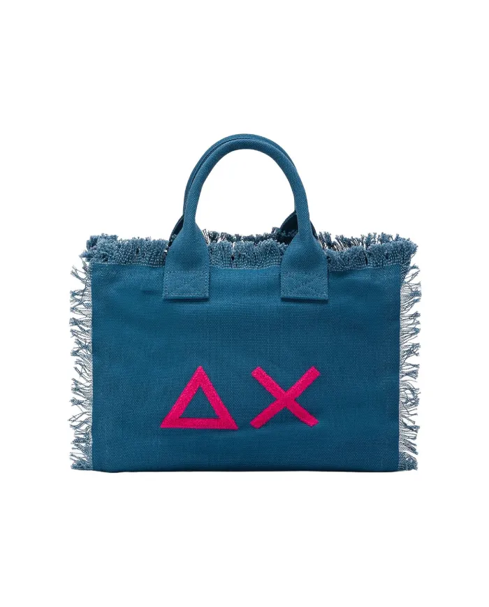 SUN68 Beach Women's Canvas Shopping Bag X35219