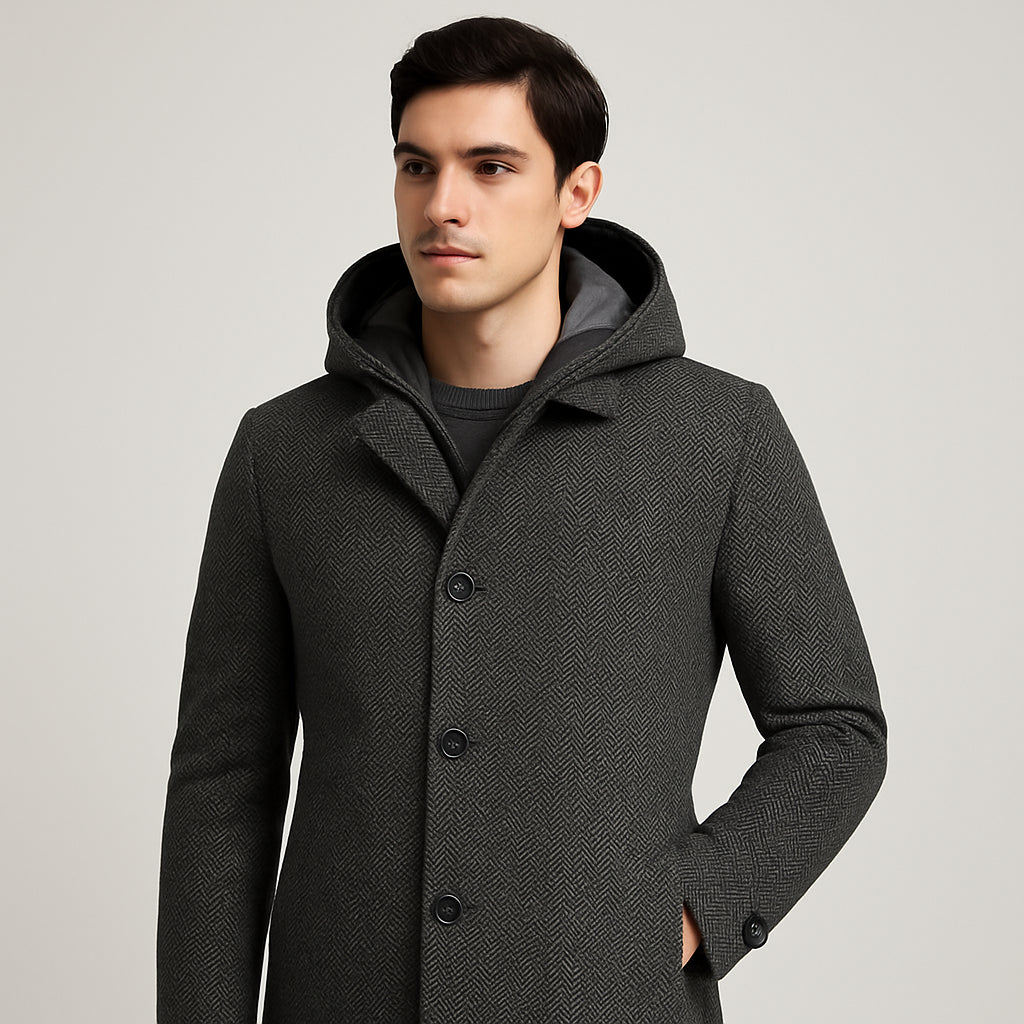 Cappotto Tessuto Raffinato