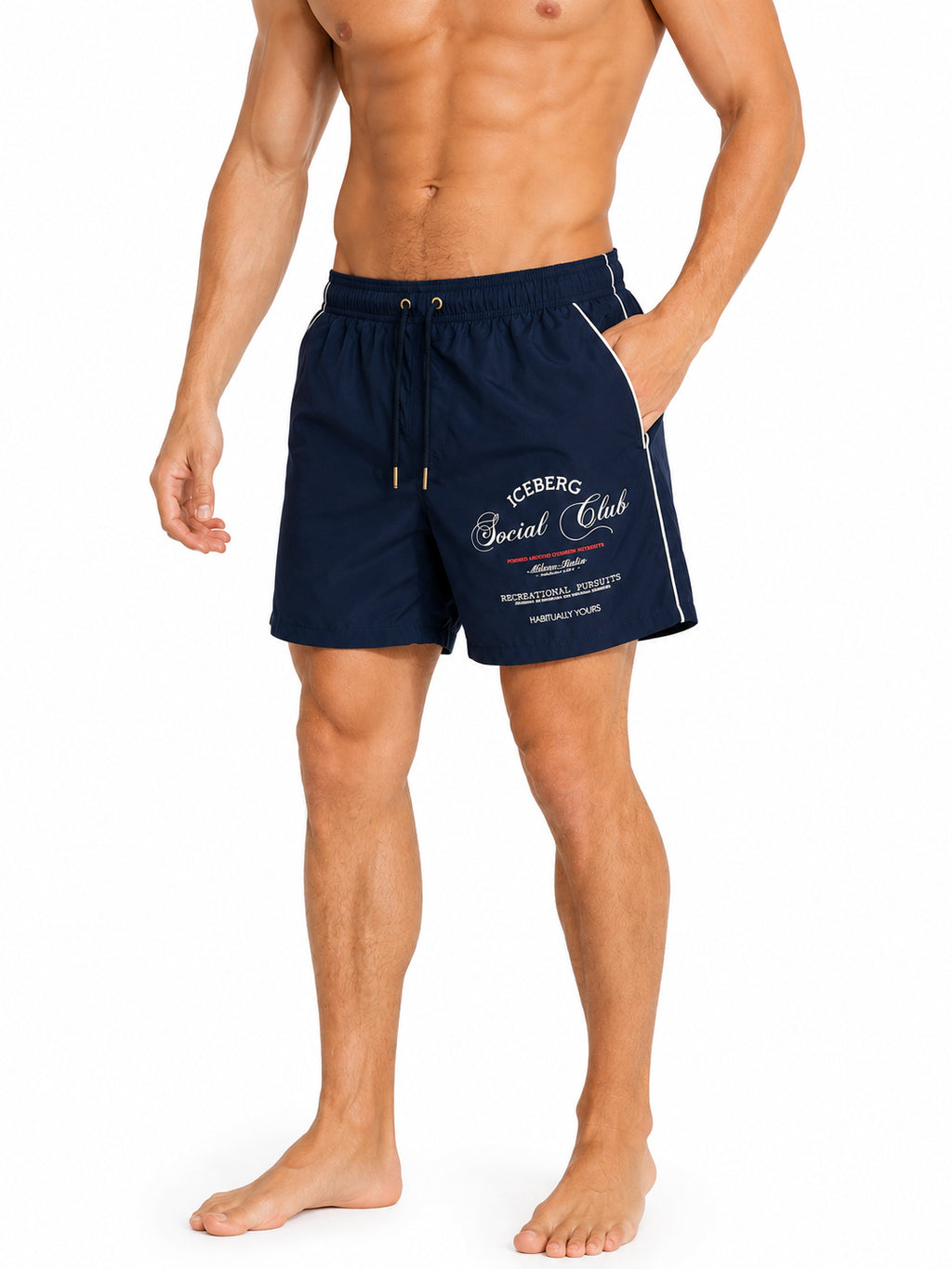 Costume Mare Uomo Iceberg Social Club Navy