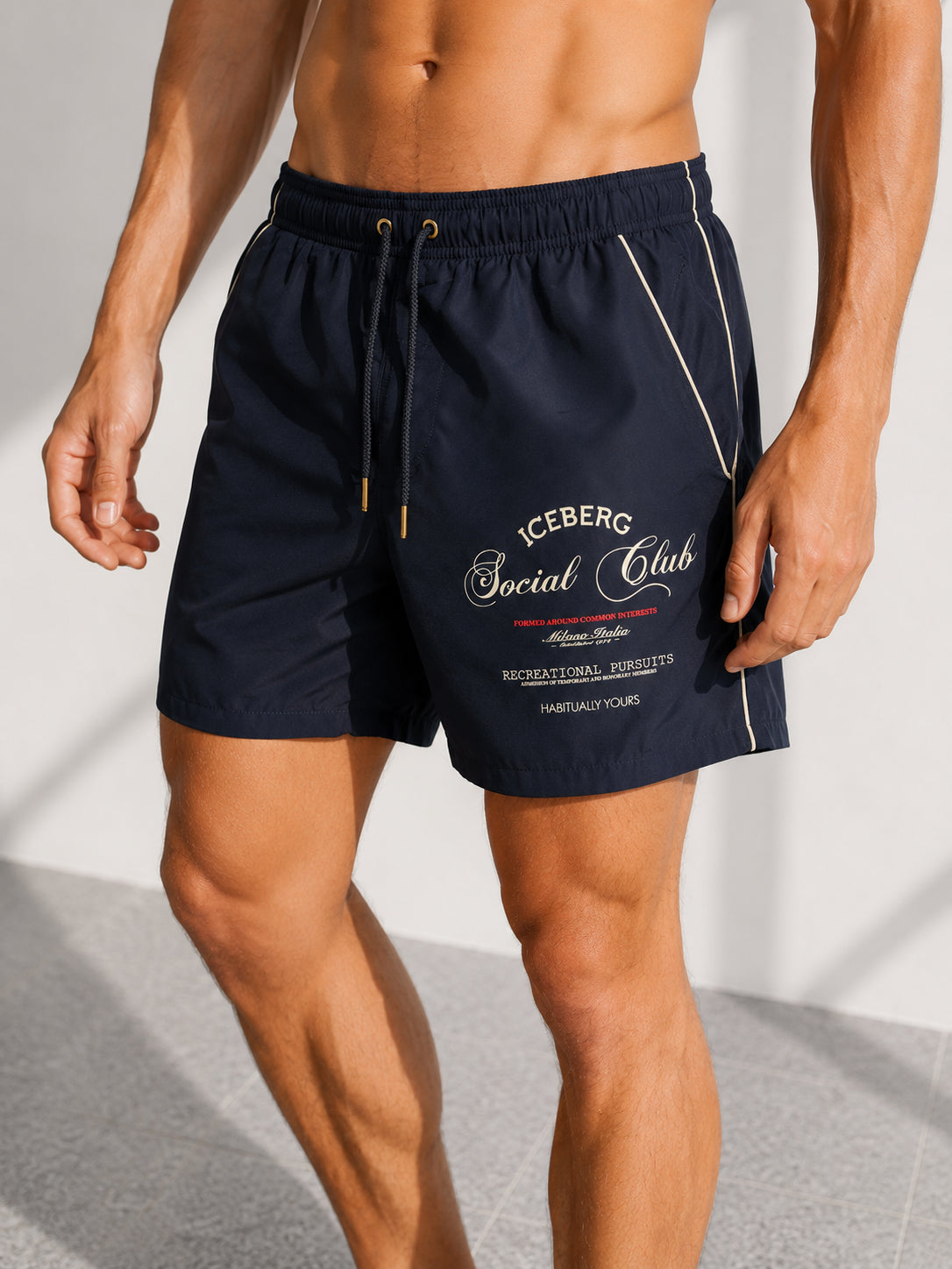 Costume Mare Uomo Iceberg Social Club Navy