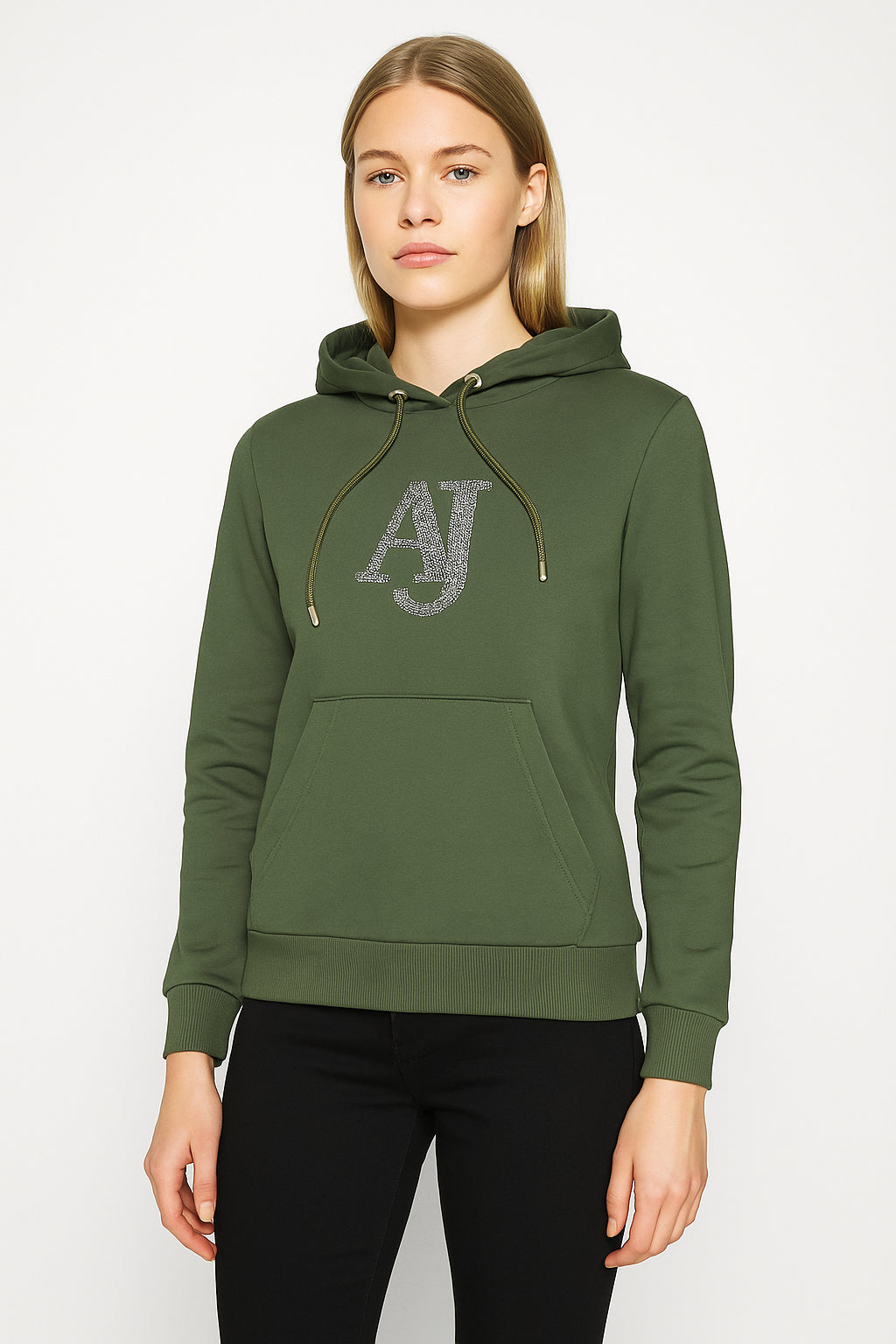 Felpa Donna Armata di Mare Jeans Cappuccio