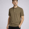 Polo en lin mélangé, maille Milano