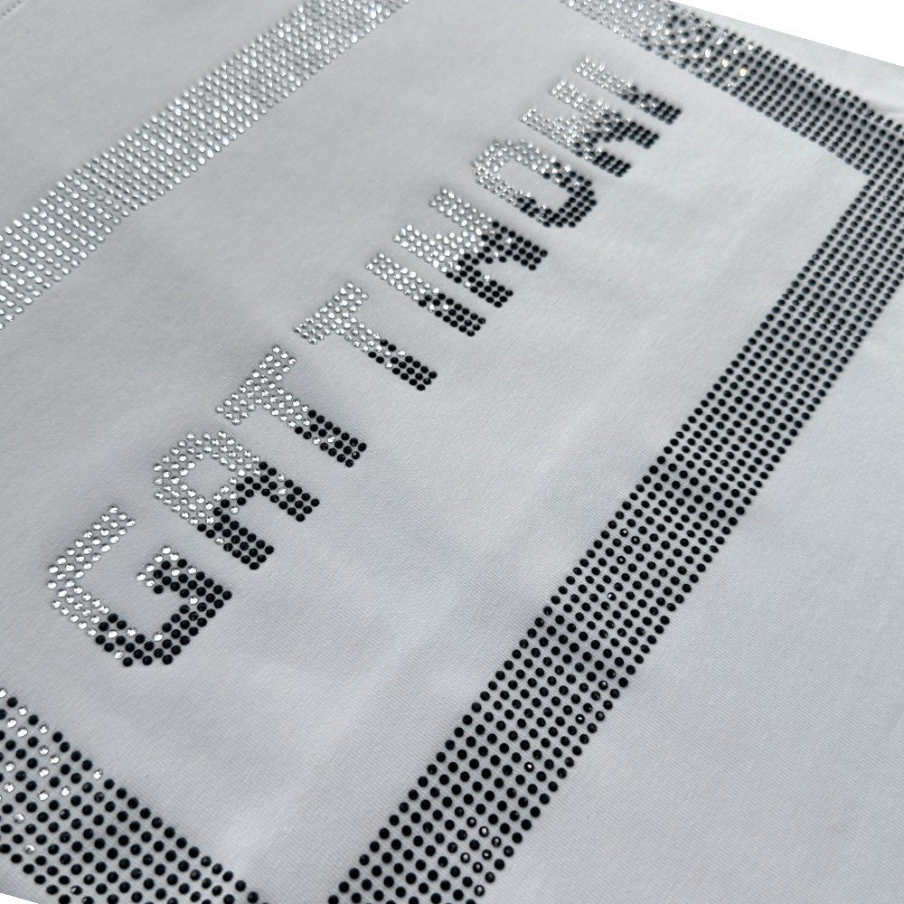 T-shirt Gattinoni con Logo in Strass
