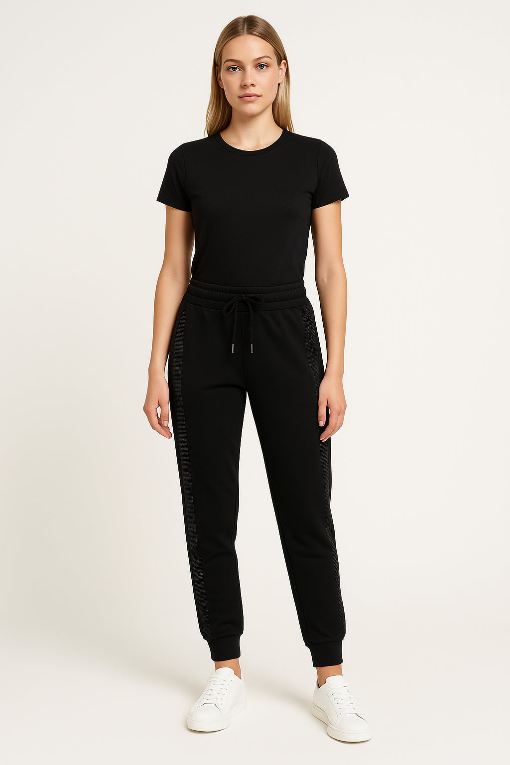 Pantalone Jogger Donna con Strass Armata di Mare – Comfort & Stile