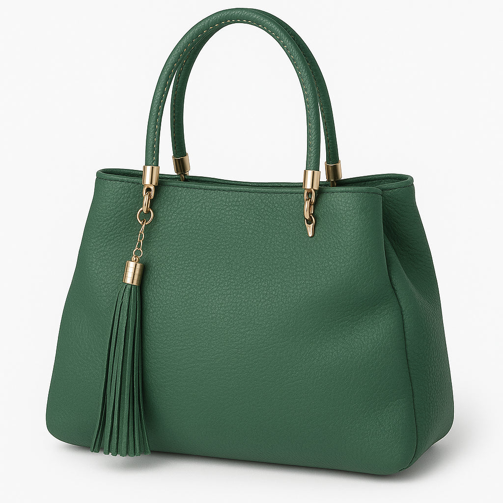 Borsa a Mano Donna in Ecopelle con Frange