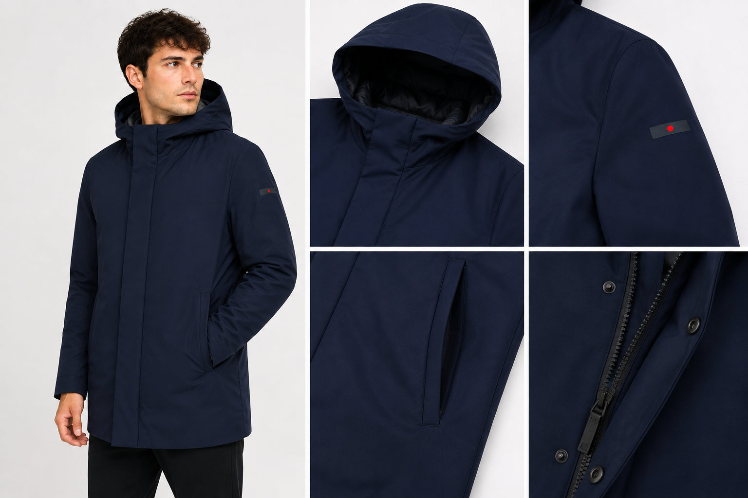 Parka Punto Milano Cappuccio Giubbotto Urban Uomo