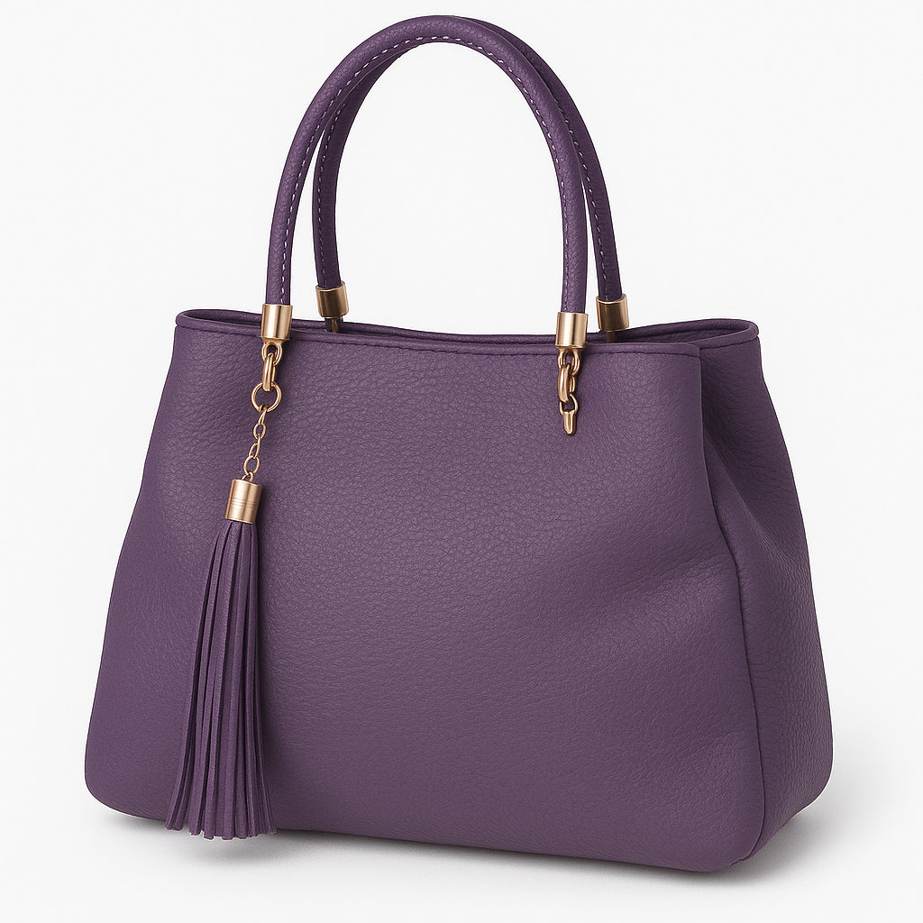 Borsa a Mano Donna in Ecopelle con Frange