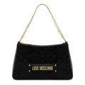 Sac MoschinoLove avec logo lettrage en EcoFur noir JC4135
