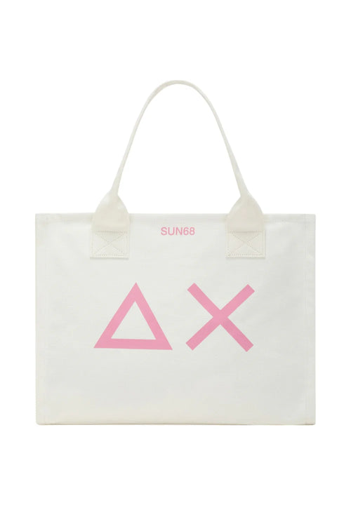 Borsa Mini SUN68Beach Donna Shopping bag in Tela X35210