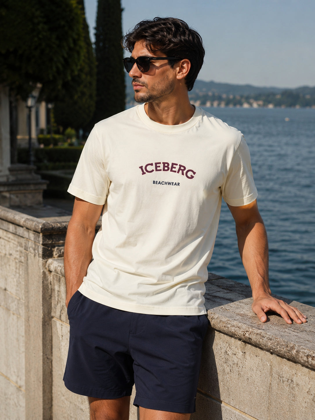 T-Shirt Iceberg Beachwear Curved