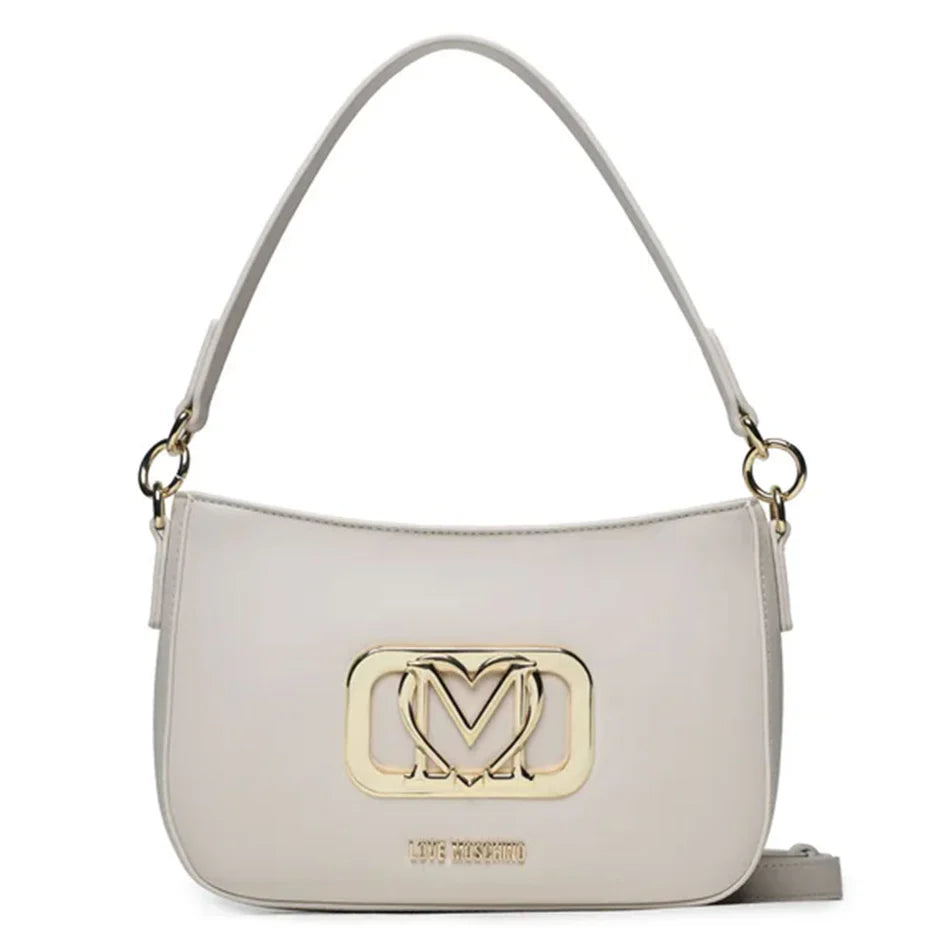 Sac à main et bandoulière Moschino Hobo ivoire