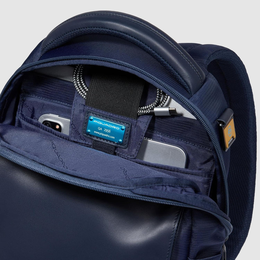 Pquadro Men's Backpack, Fabric Laptop and Tablet Bag