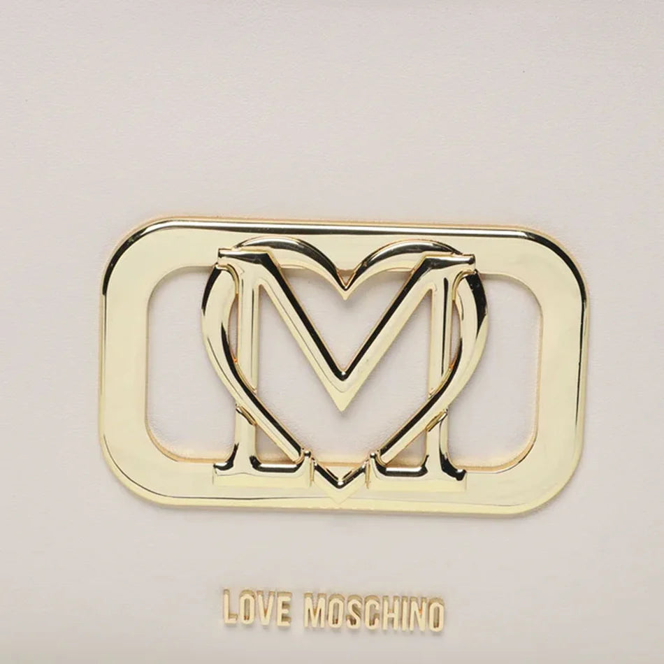 Sac à main et bandoulière Moschino Hobo ivoire